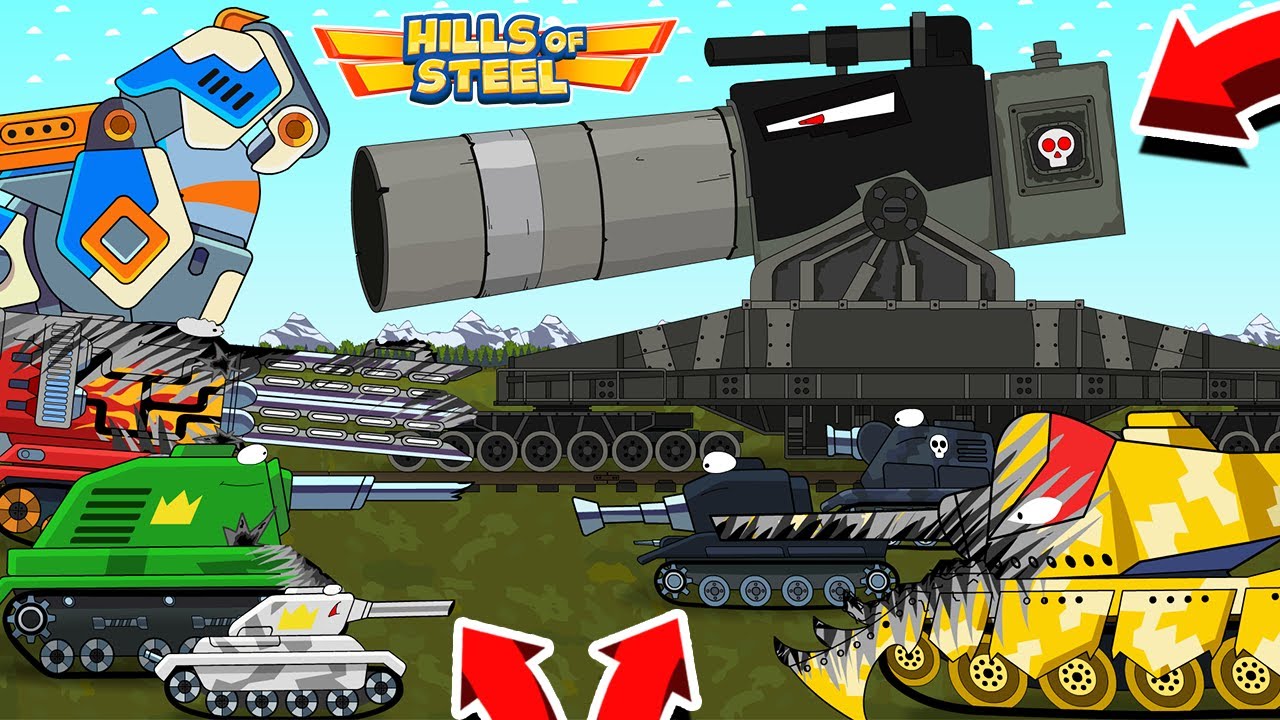 THE DESTRUCTION OF DORA! CARTOONS ABOUT TANKS HILLS OF STEEL