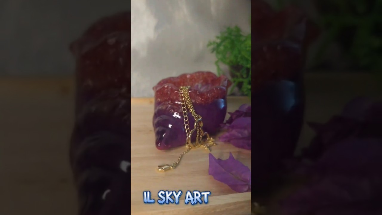 "Stunning Purple & Pink Epoxy Creative 