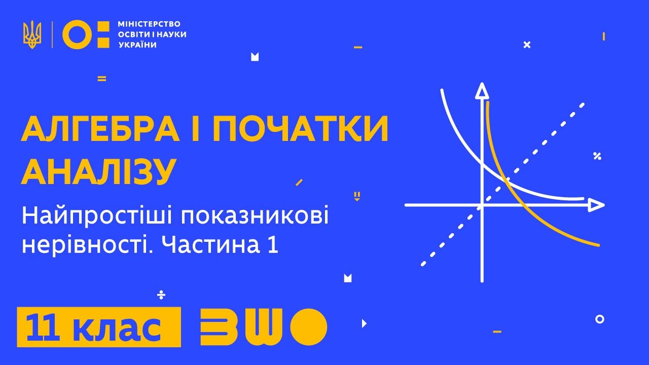 11 клас. Алгебра і початки аналізу. Найпростіші показникові нерівності. Частина 1