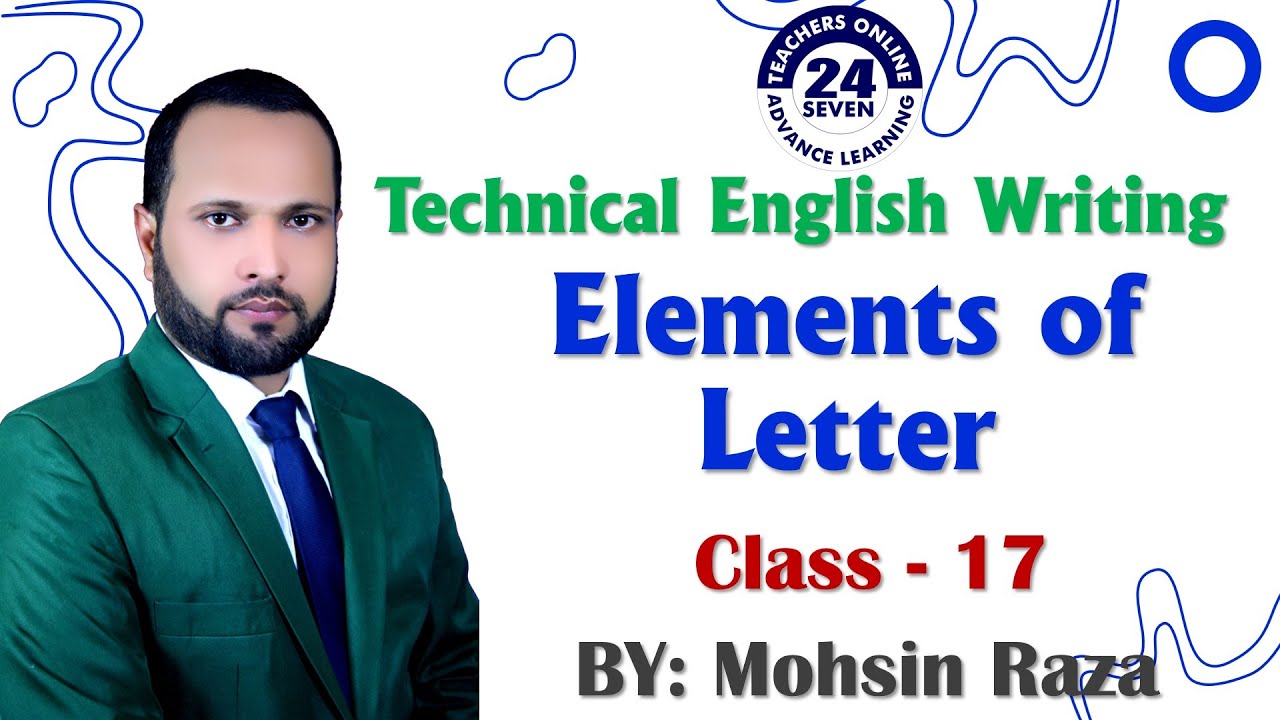 ENG201 Short Lecture - 17 | VU Short Lecture | Elements of Letter in (Urdu / Hindi)