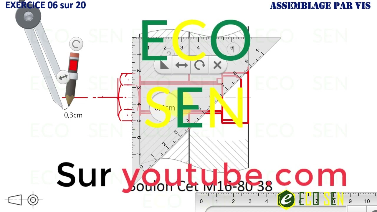 Assemblage par Vis : Exercice 06 sur 20