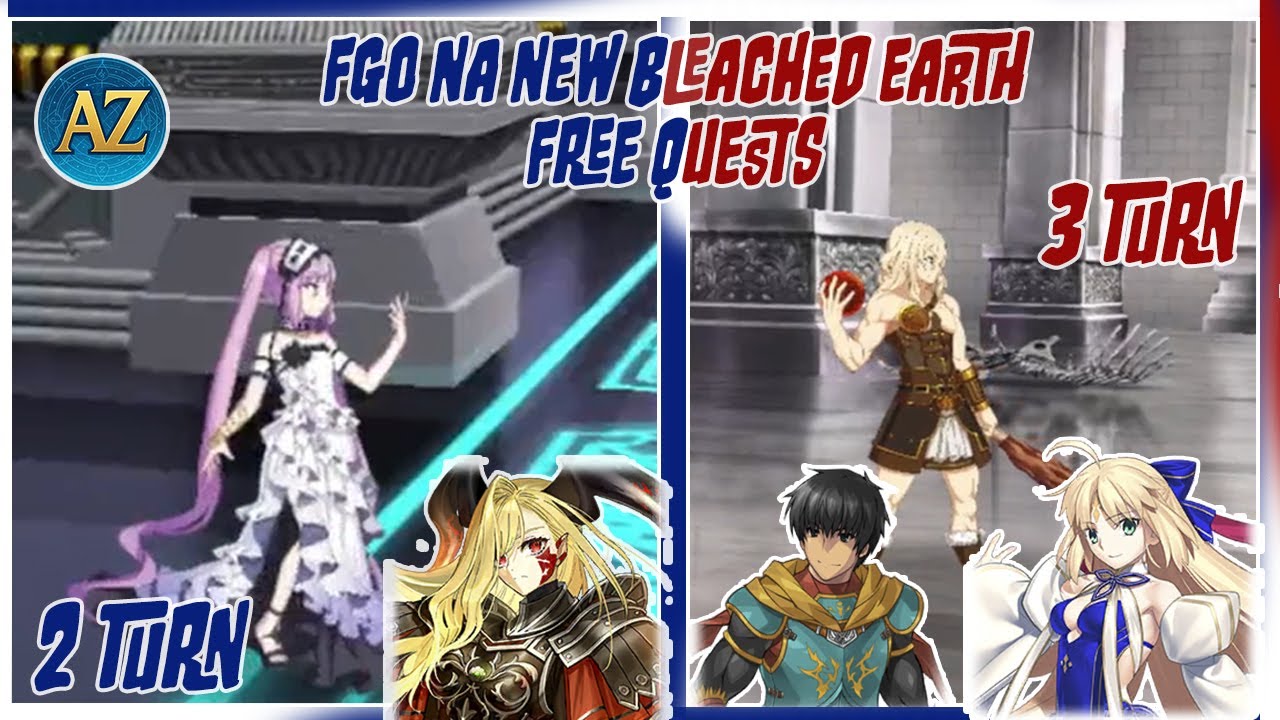 [FGO NA] Labyrinth Guided by a Thread of Light & Eternal Smile / New Bleached Earth Free Quests