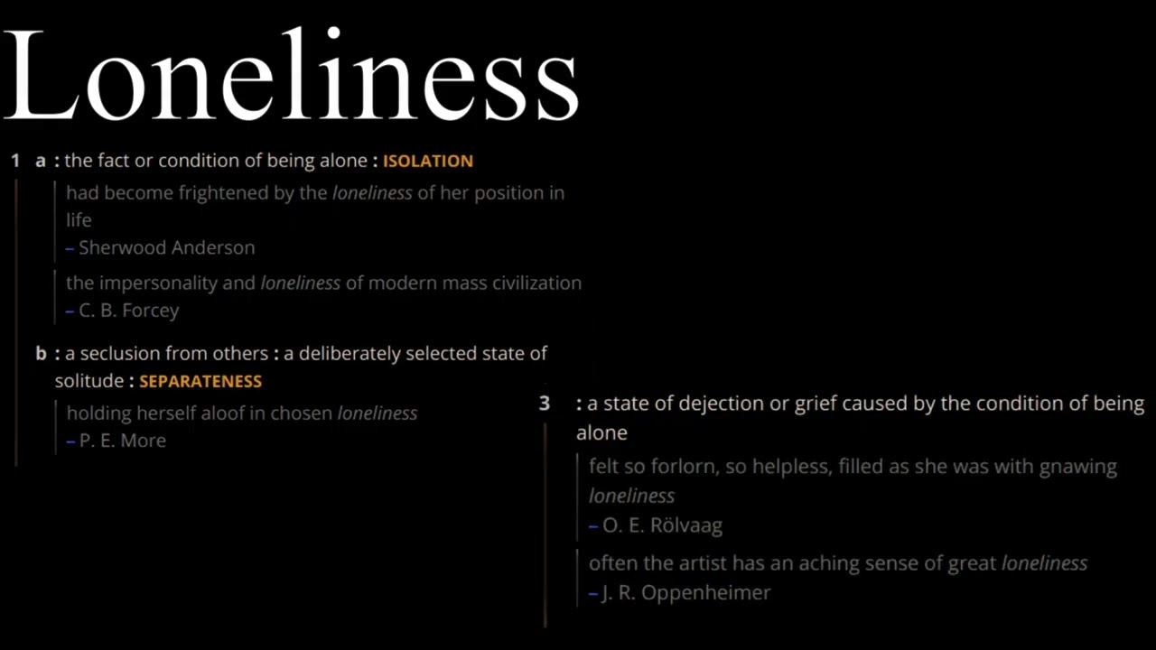 Episode 1: Loneliness