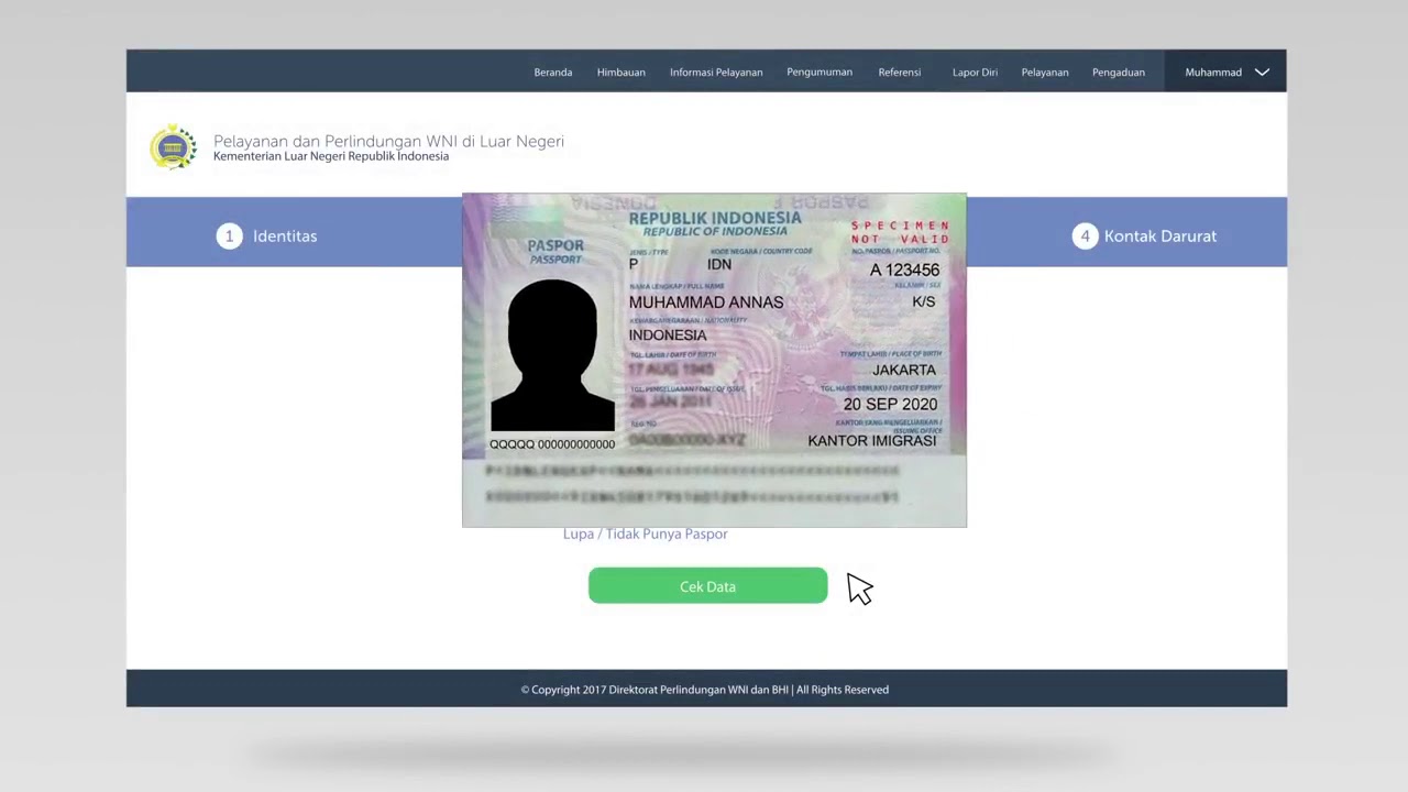 Tutorial Lapor Diri bagi WNI di Luar Negeri (Portal Peduli WNI)