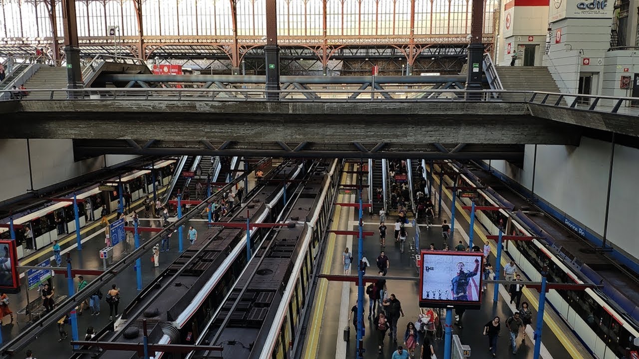 Metro madrid Time Lapse Principe Pio