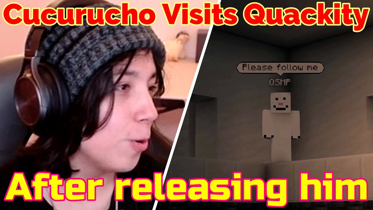 Cucurucho Visits Quackity After Releasing him on QSMP Minecraft