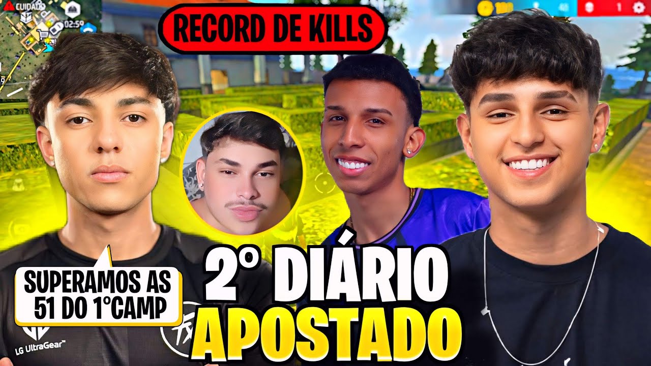 52 ABATES EM UMA ÚNICA QUEDA! QUEBROU O PROPRIO RECORD! 2° DIÁRIO APOSTADO! NOBRU, MANOMAX, DAK, GUI