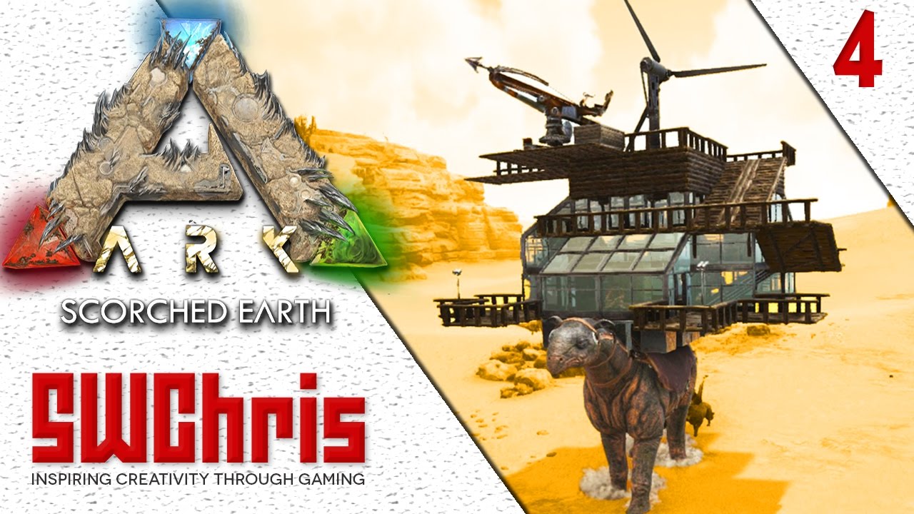 AWESOME PARACERATHERIUM BASE IN ARK SURVIVAL EVOLVED :: Scorched Earth DLC Gameplay Molten Iron S1E4