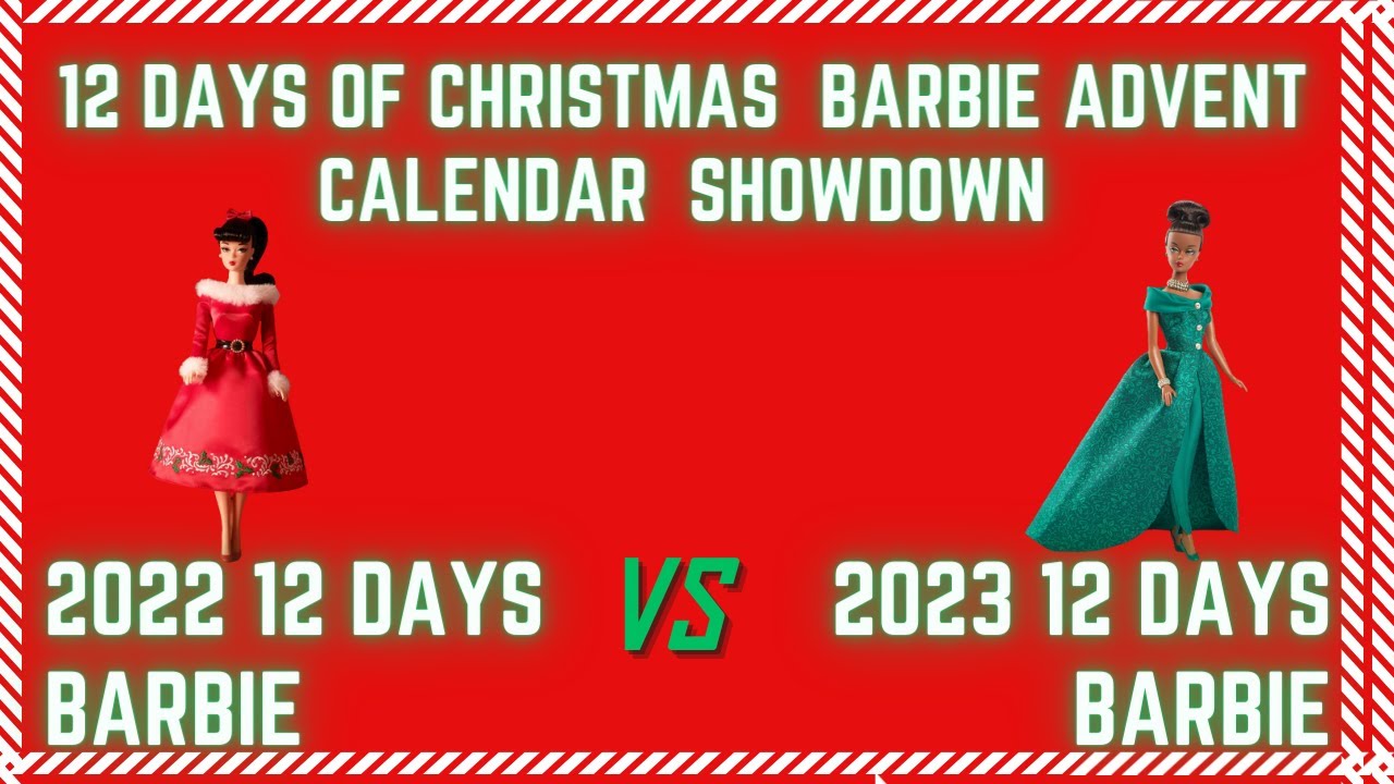 12 Days of Christmas Barbie Advent Calendar Box opening and Review