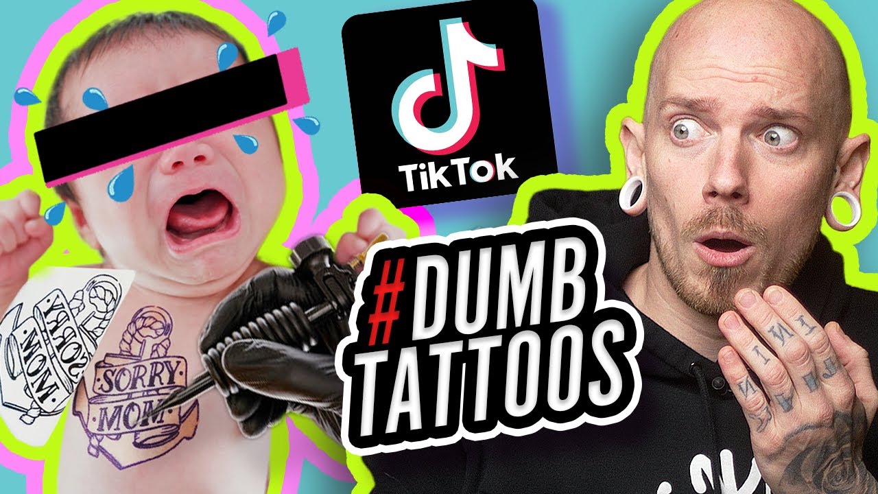 ГЛУПЫЕ ТАТУИРОВКИ TIKTOK | Критика татуировок | Пони Лоусон