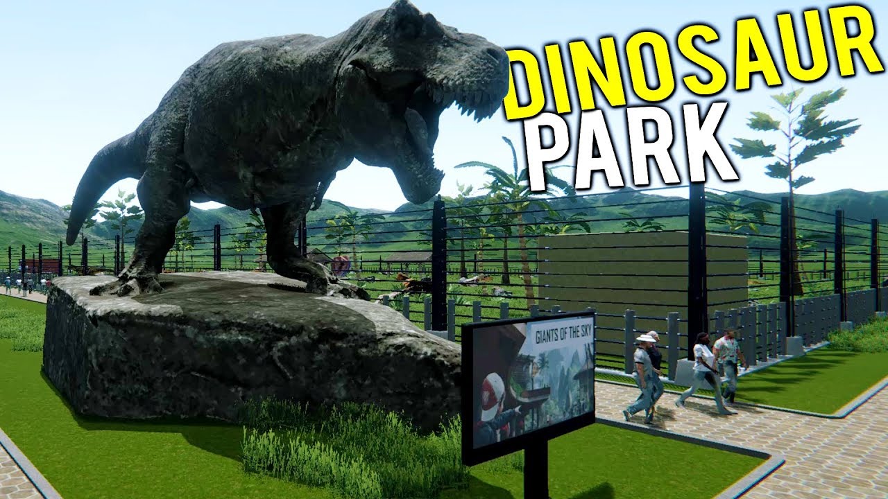BUILDING AND OWNING A DINOSAUR THEME PARK! Jurassic Park Simulator - Mesozoica Early Access Gameplay