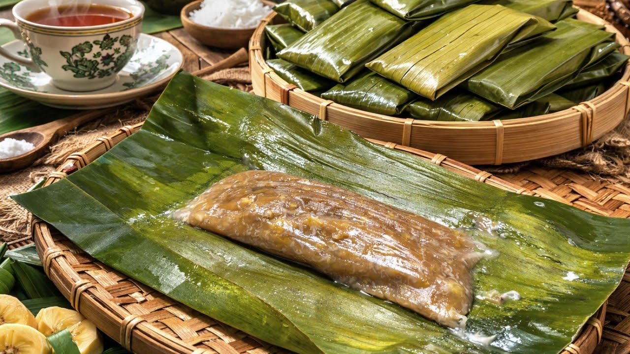 Kuih Lepat Pisang Lemak Manis | Sukatan Cawan dan Tips Lembut | Traditional Malaysian Recipe!