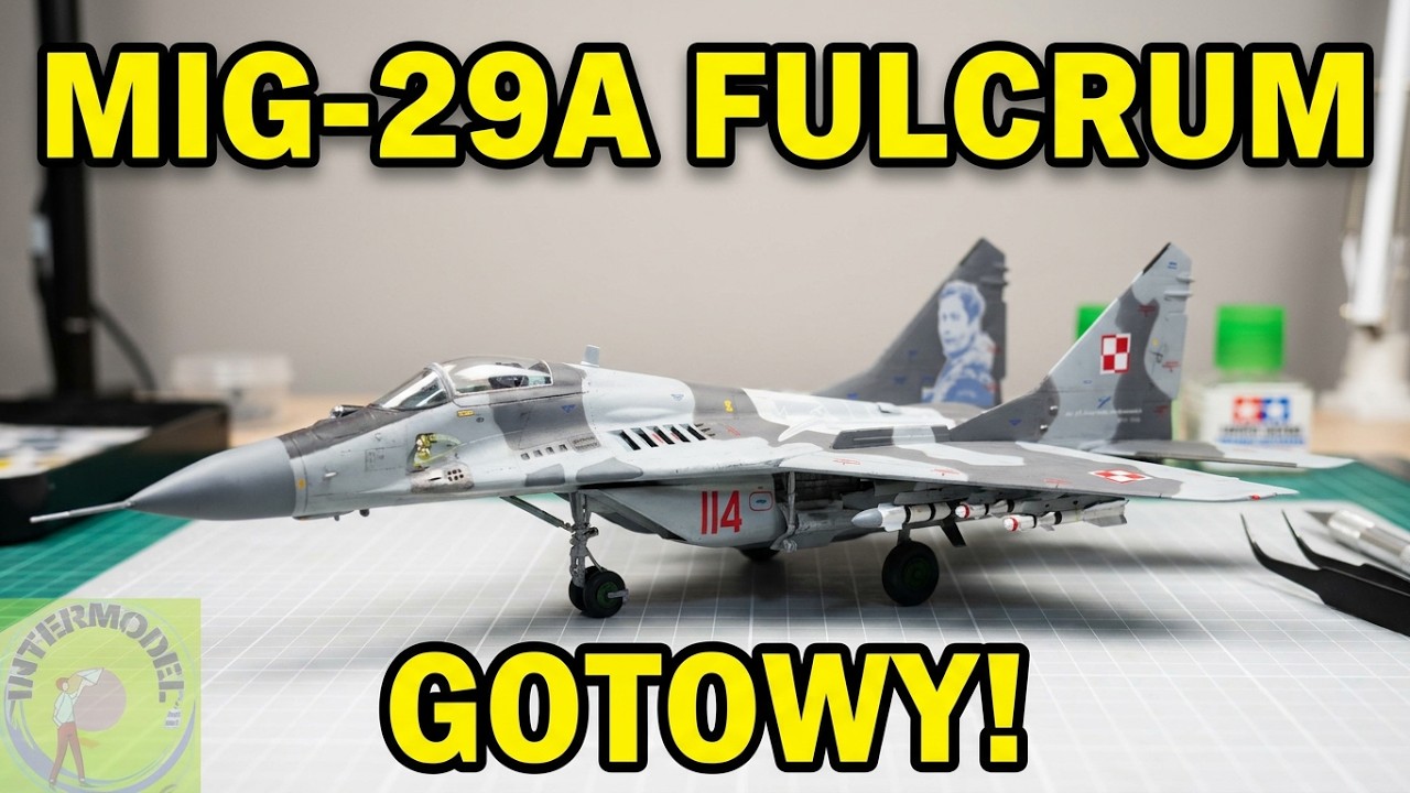 MiG-29A Fulcrum cze2.Finisz #modelarstwo #plasticmodelkits #papermodel #hobby #małymodelarz #mig