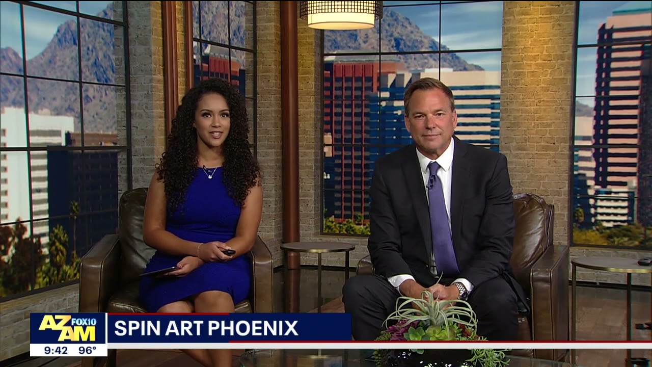 Spin Art Nation Phoenix on Azam Fox10 news.