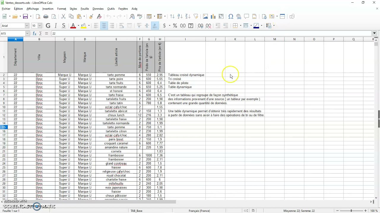 LibreOffice 6 1 1 2 Calc   Scinder la fen&ecirc;tre