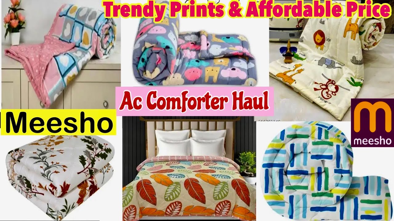 Meesho Comforter Haul | Meesho Ac Comforter Under 600 #meesho #comforter #viralvideo #meeshofinds 