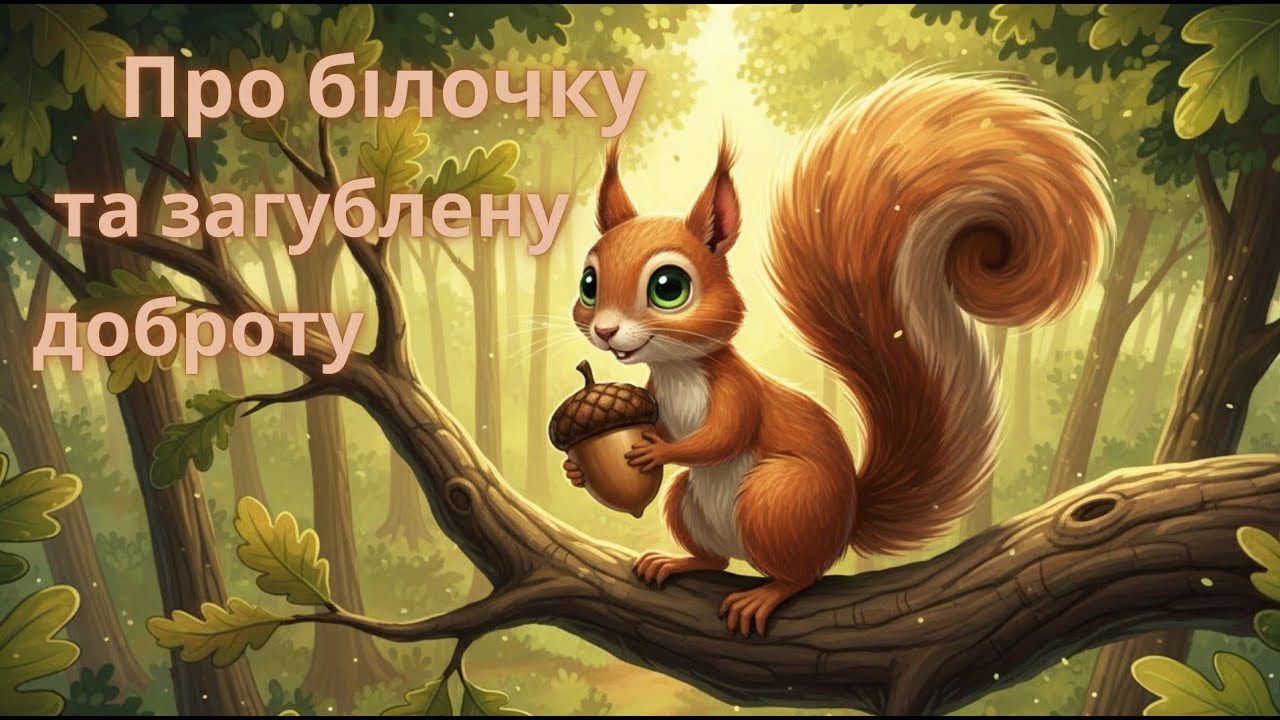Казочка про білочку та загублену доброту  🐇🦡🦔