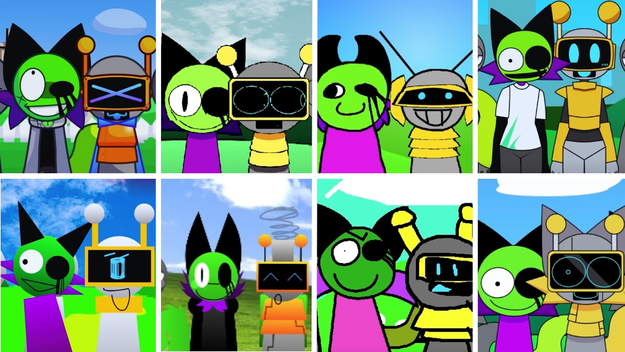 Sprunki - Incredibox but ONLY ACID and FUN BOT in ALL Different Mods