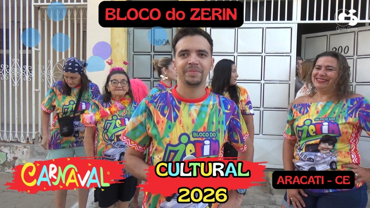 Gecilio Silvério Cobertura -  Carnaval Cultural 2026 | Bloco do Zerin. Aracati Ce