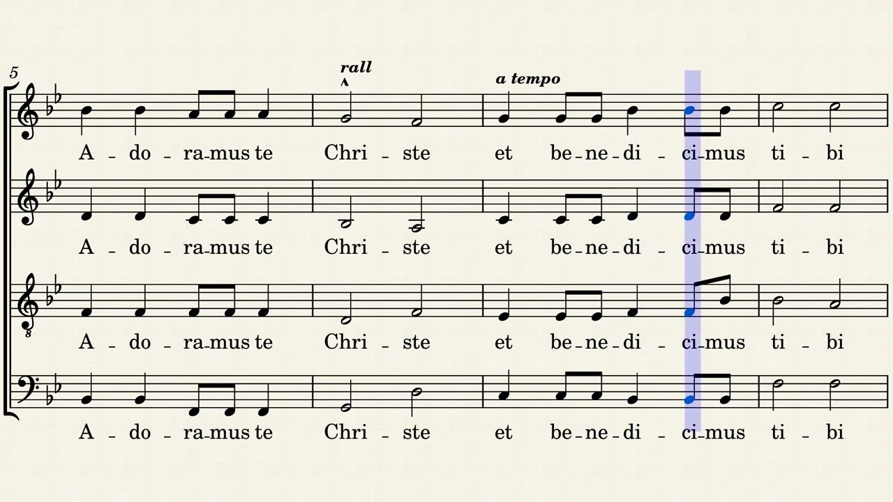 Adoramus te Christe - Bass