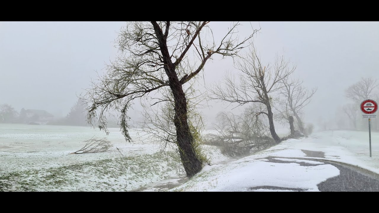 Hagel Downburst bei Reichenburg am 25.07.2021