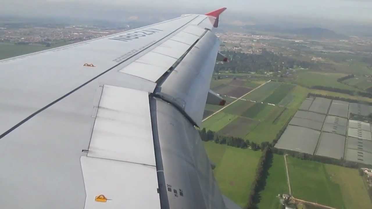 Avianca Airbus A320-214 N862AV Landing at Bogota ElDorado Intl RWY 13L
