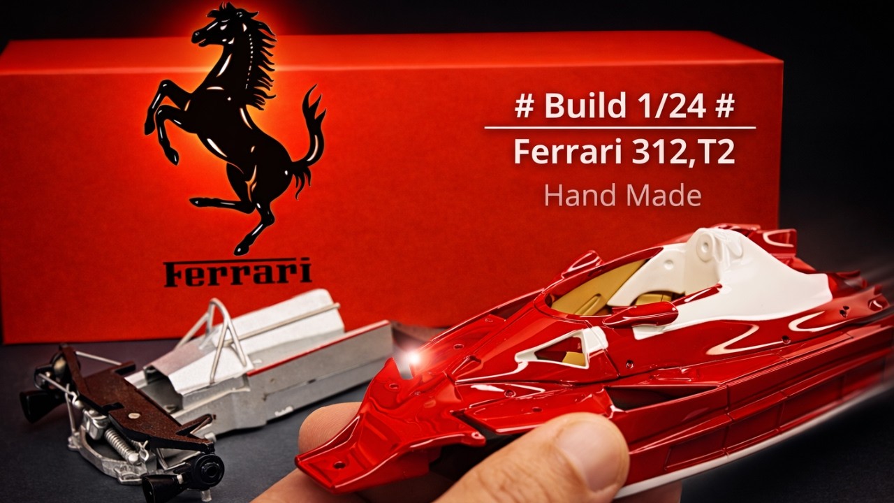 Video Ferrari 312 T2 1/24 Wave Resin Body