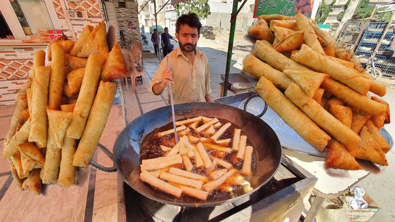 Crispy Vegetable Spring Roll Recipe of Hammad Bakers | Iftar Recipes 2024