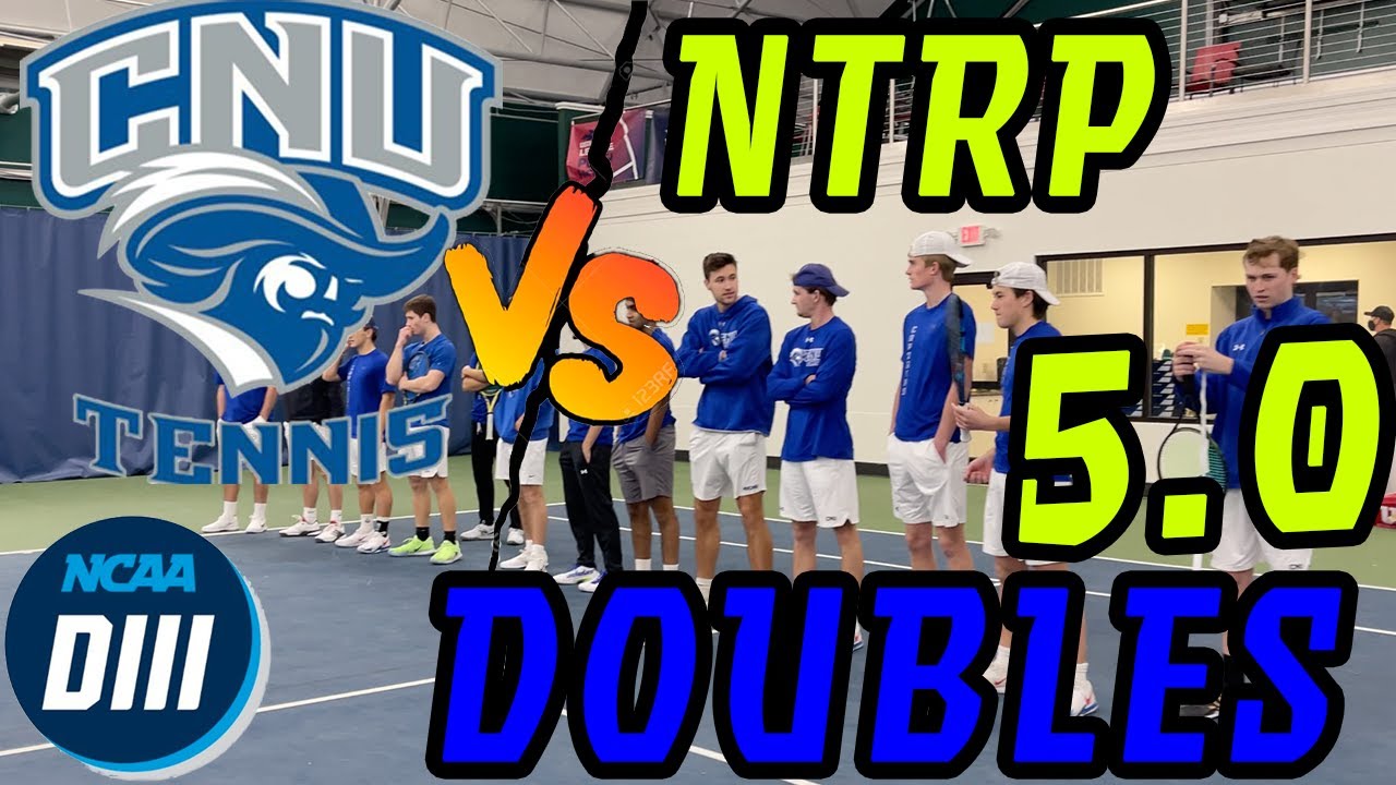 D3 DOUBLES | CNU Men's D3 Tennis Team vs NTRP 5.0s (DillPlays & Lorenzo Sison)