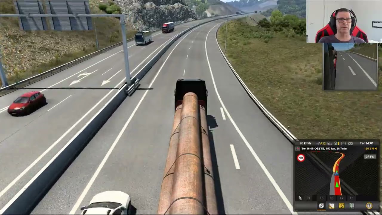 EURO TRUCK SIMULATOR 2 IBÉRIA DLC#19  UMA ENTREGA DE GUARDA PARA COIMBRA DE TUBOS