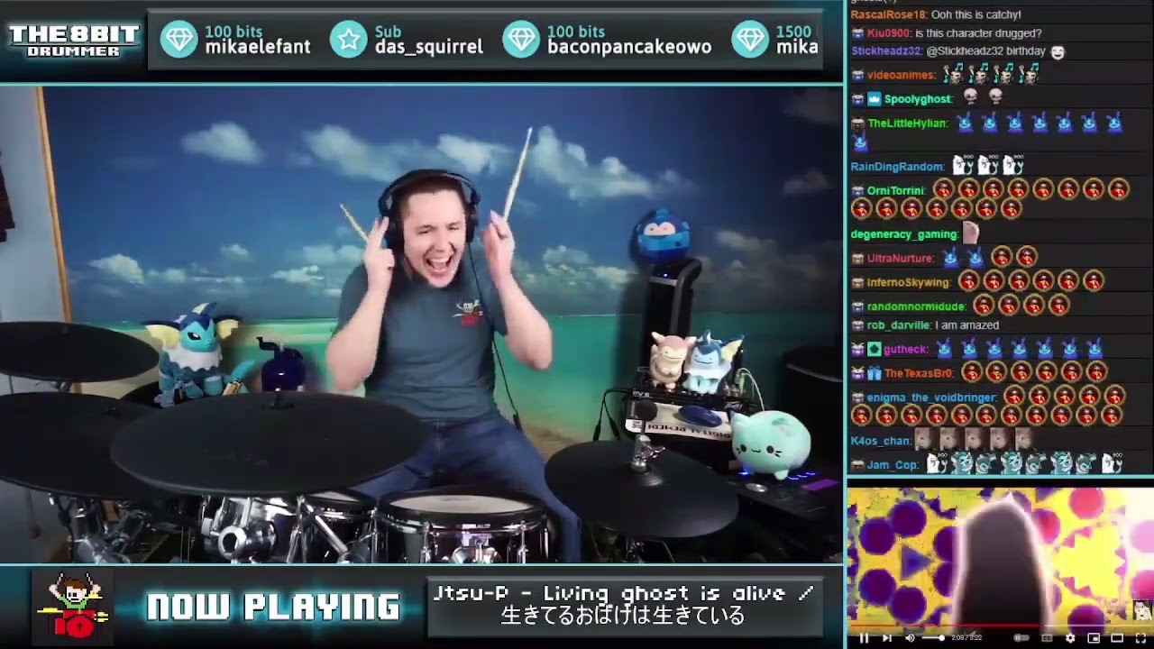 The8BitDrummer plays Living ghost is alive by Utsu-P feat. vflower