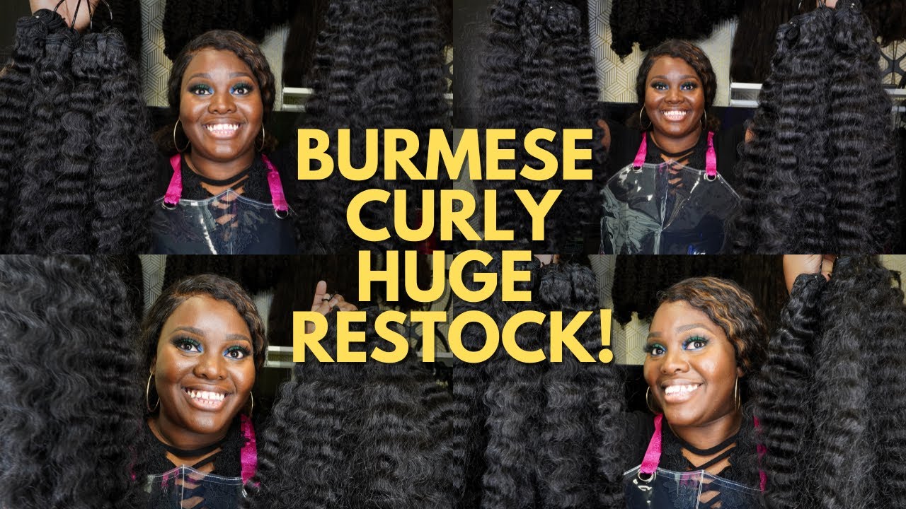 I Ordered A Bunch Of Burmese Curly Hair! RESTOCK ALERT! I Barely Had Any Bundles Left!