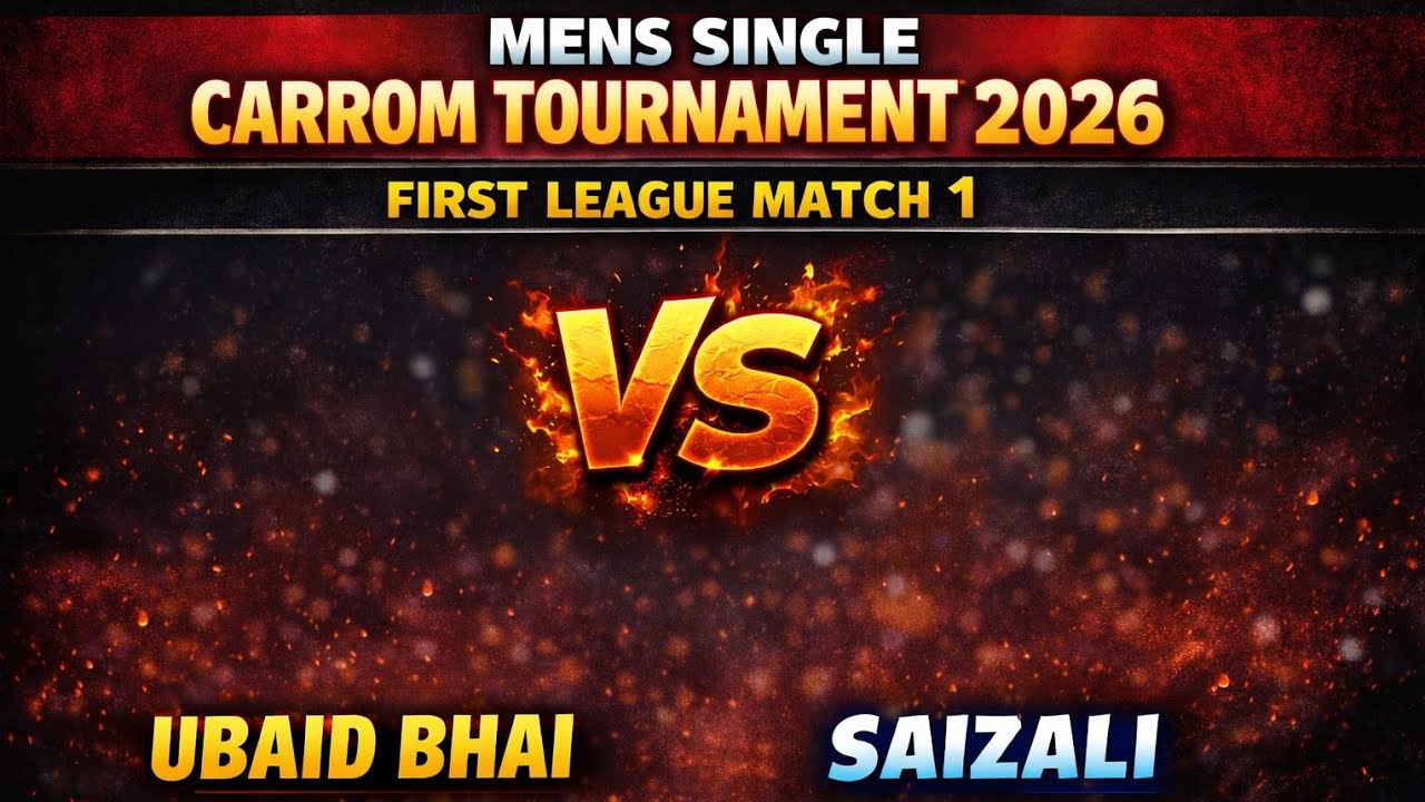 League -1mens single carrom tornament mohammadikheri2026UBAID BHAIVS SAIZALI29POINTGAME#youtubevideo