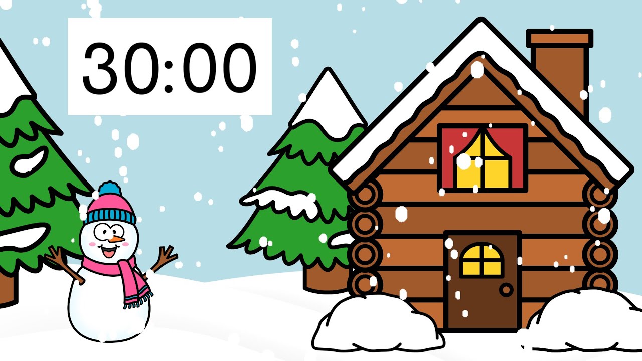 Winter Snow 30 Minute Rotation Timer + 2 Minute Clean Up Timer