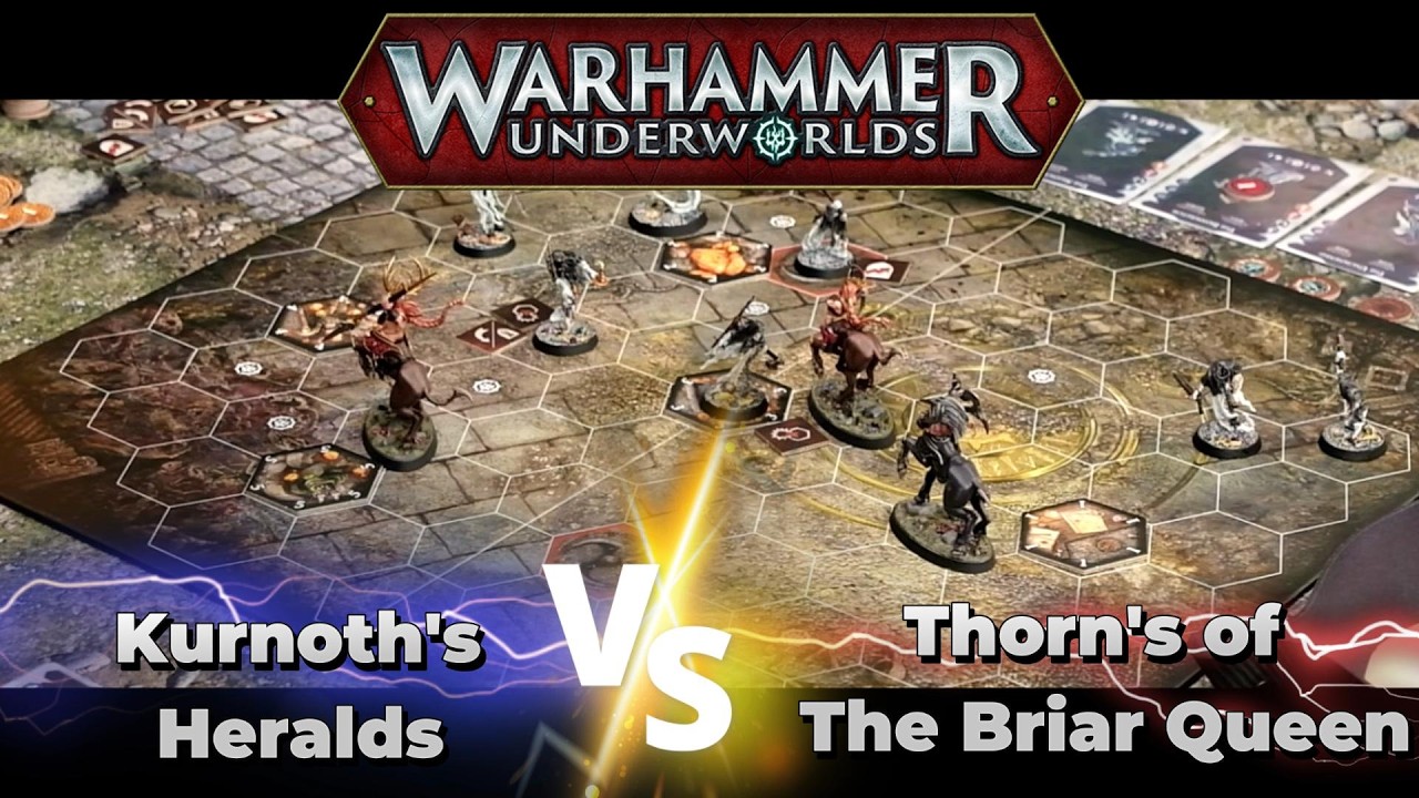 Warhammer Underworlds - Kurnoth's Heralds vs Thorn's of The Briar Queen - Krolm / Battle Report
