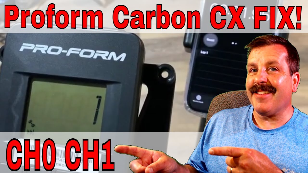 Простые шаги для исправления ошибки CH0 CH1 для Proform Carbon CX