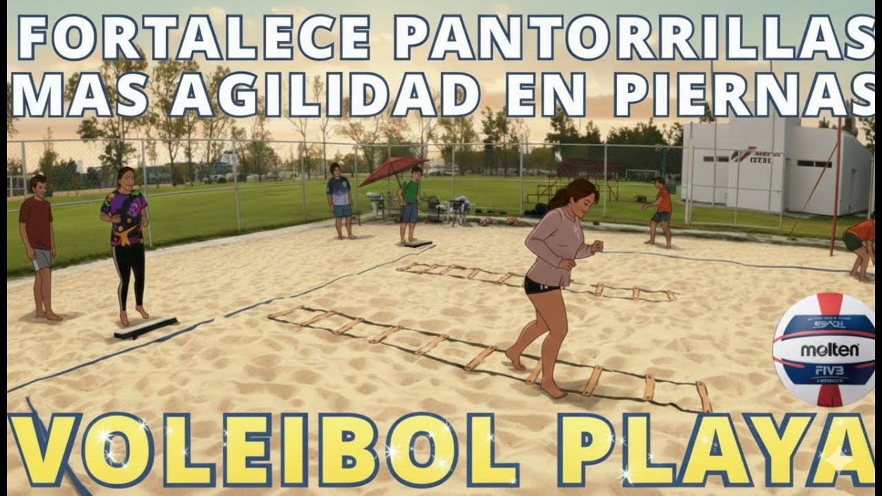 MAS AGILIDAD EN PIERNAS Y FORTALECE PANTORILLAS - VOLEY PLAYA MEXICO #volleyball #beachvolleyball
