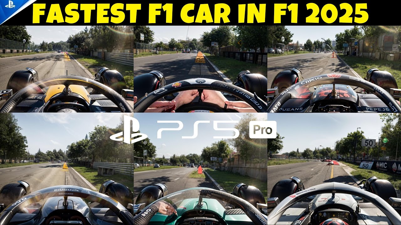 PS5 PRO | F1 2025 | TOP SPEED BATTLE | WHICH F1 CAR IS FAST IN 2025 | ALL DRIVER'S CARS SPEED TEST |