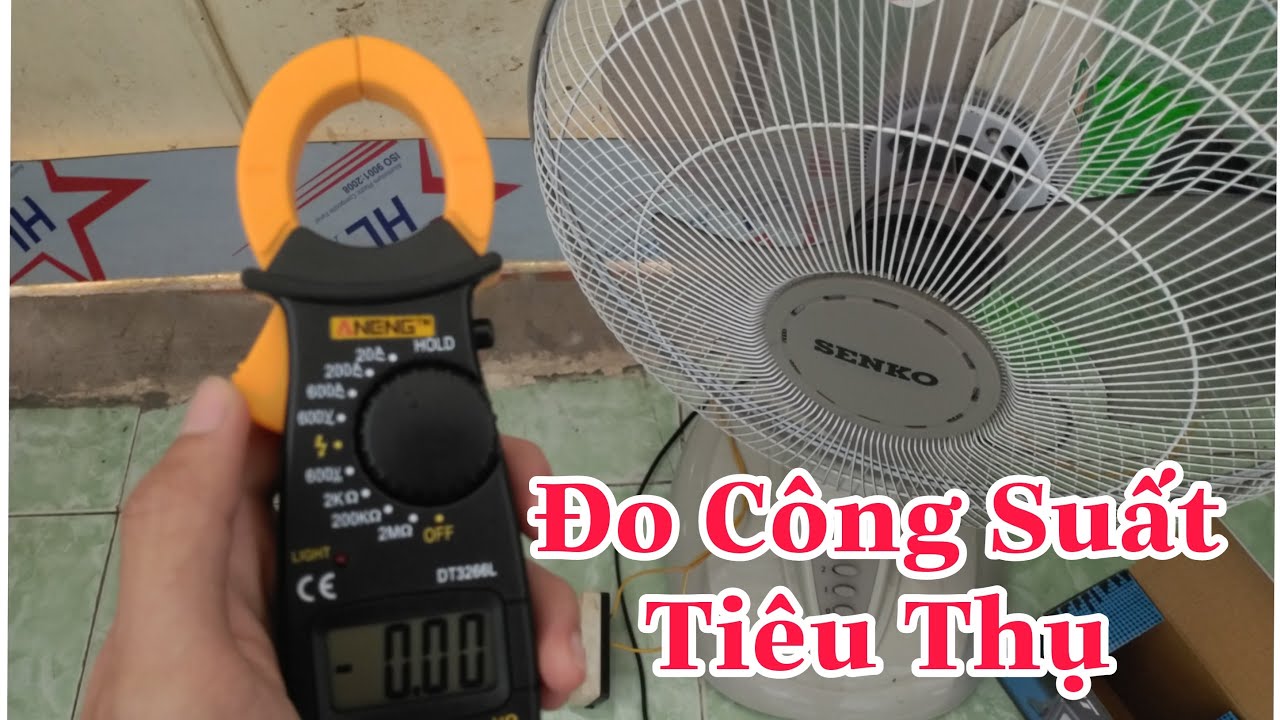 Hướng đ&atilde; đo C&ocirc;ng Suất Ti&ecirc;u Thụ ( O&aacute;t  W ) bằng Ampe K&igrave;m DT3266L