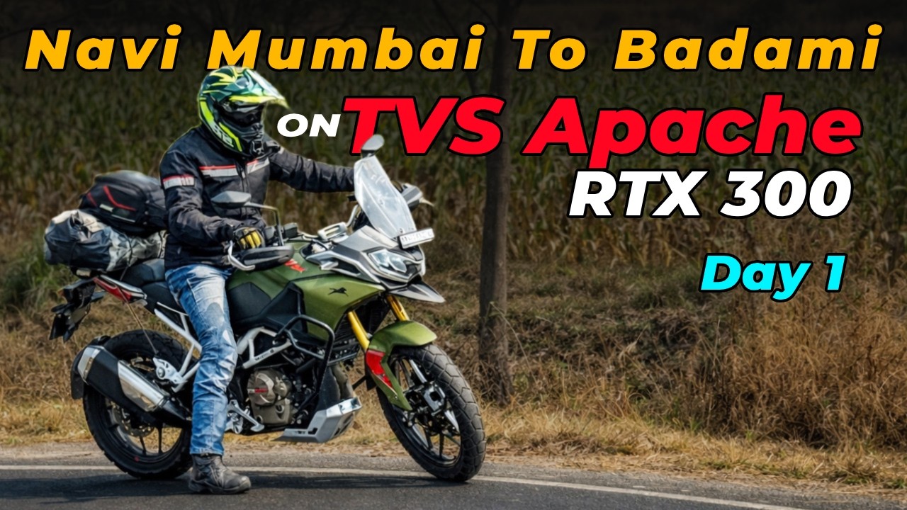 Day 1 - Badami Tour | Riding TVS Apache RTX 300 from Navi Mumbai to Badami