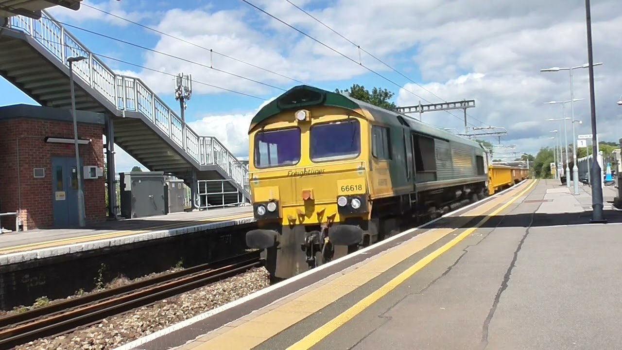 66618 + 66616 6A01 0825 Cardiff Queen Street to Westbury Down T C