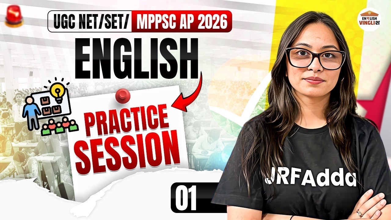 UGC NET/SET/MPPSC AP 2026 | English Practice Session | Most Expected MCQs Questions for NET & JRF