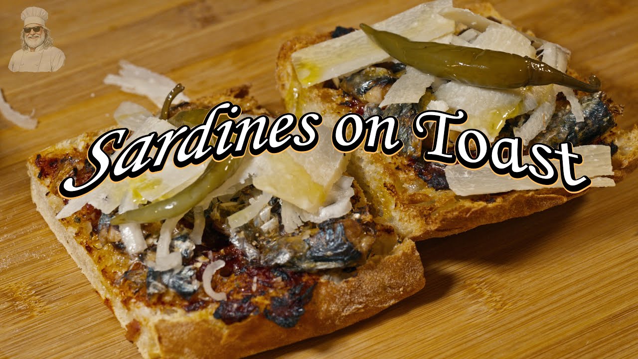 Late Night Supper - Sardines on Toast on Homemade Bread