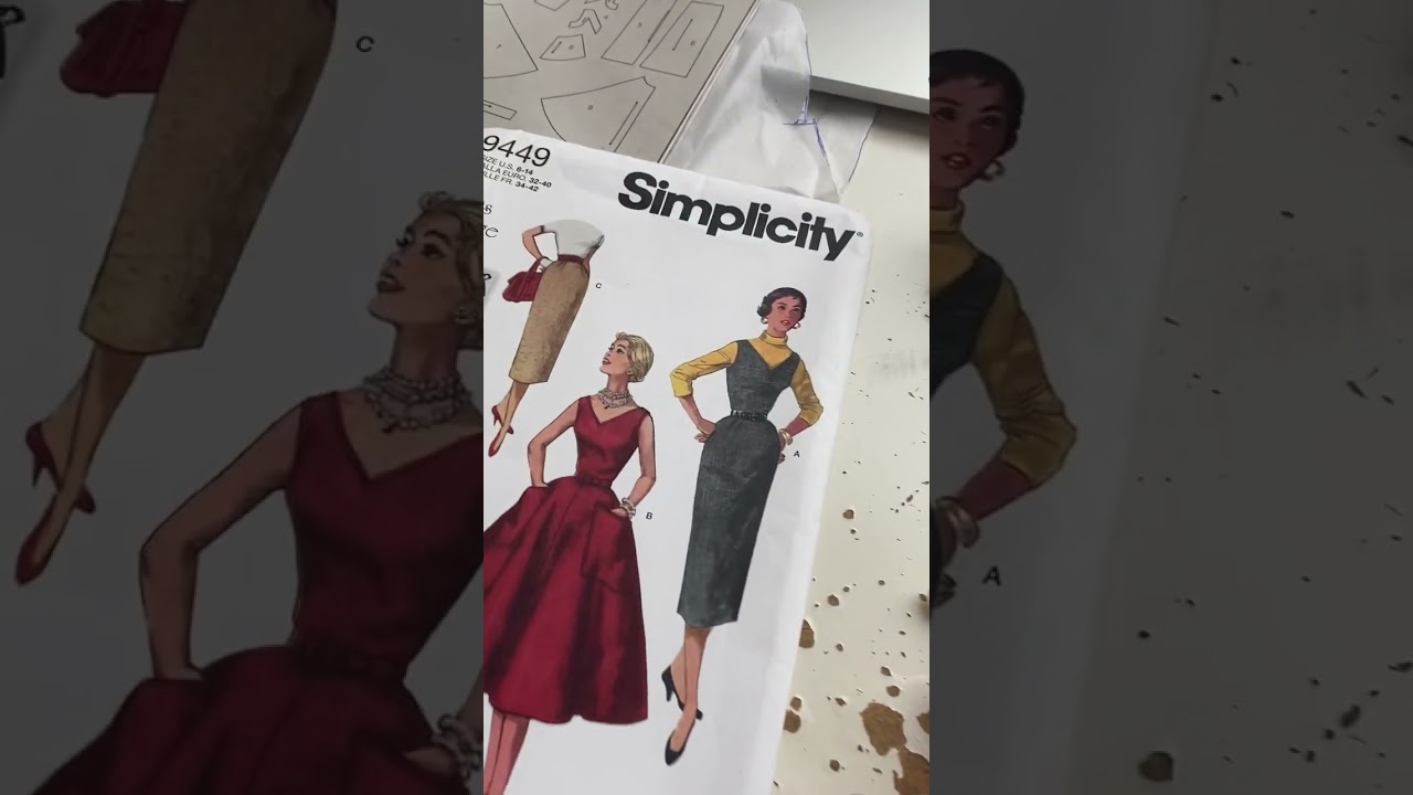 Vintage S9449 jumper dress WIP