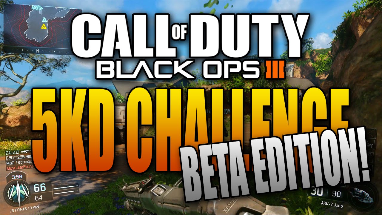 Black Ops 3 5 KD Challenge (Beta) - Episode 1 - Hunted (BO3 Multiplayer Gameplay)