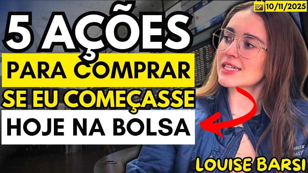5 AÇÕES PARA COMEÇAR A INVESTIR HOJE NA BOLSA | 