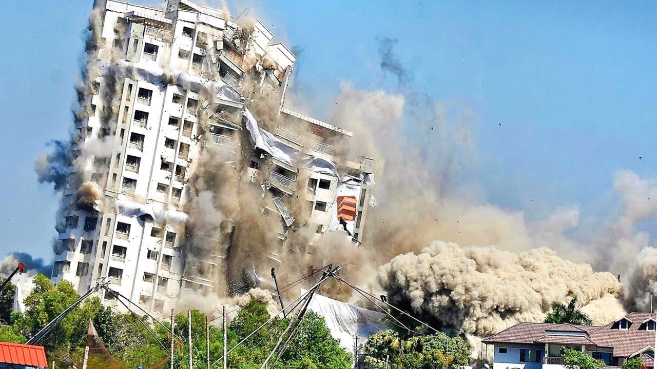 Extreme Fastest Building Demolition Compilation Construction Demolitions With Industrial Explosive