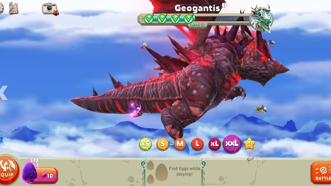 Playing as my best dragon in hungry dragon