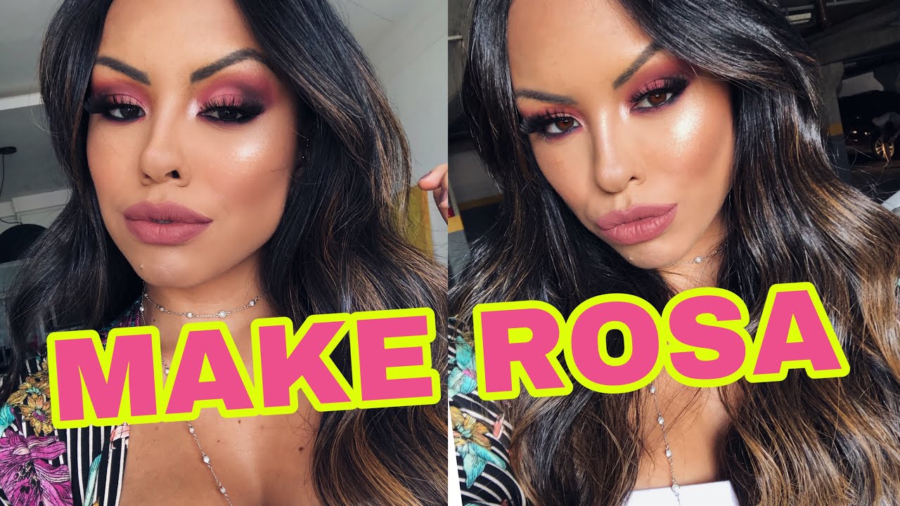 FIZ UMA MAKE ROSA p/ o FDS!! - Por @Nathinog