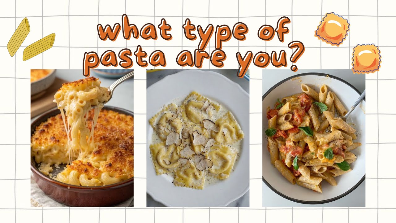 🍝 What Type of Pasta Are You? 🍝 | Aesthetic Fun Personality Quiz!